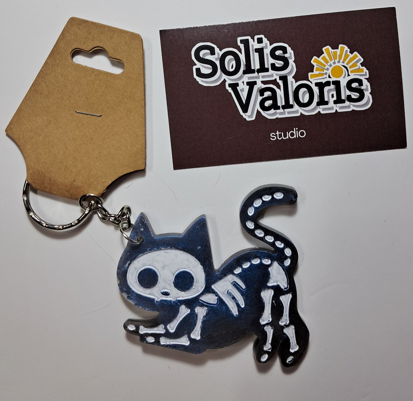 Skull kitty keychains