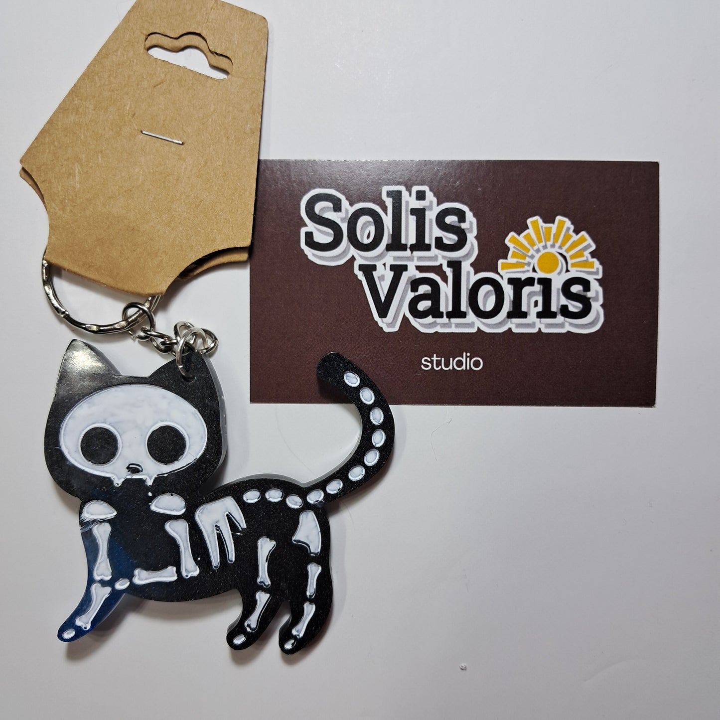 Skull kitty keychains